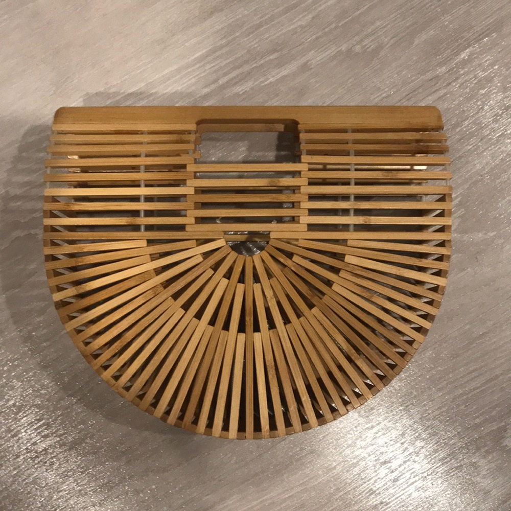 Bamboo Wicker Basket Bag